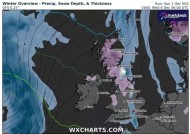 英国气象地图准确显示了500英里的“雪墙”将在何时何地闪电式袭击英国